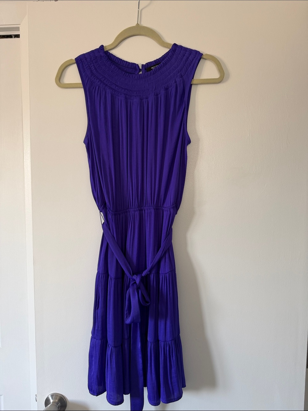 Simply Vera Purple Dress with Tie Waist